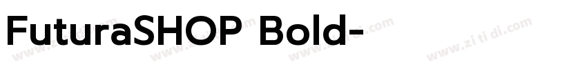 FuturaSHOP Bold字体转换